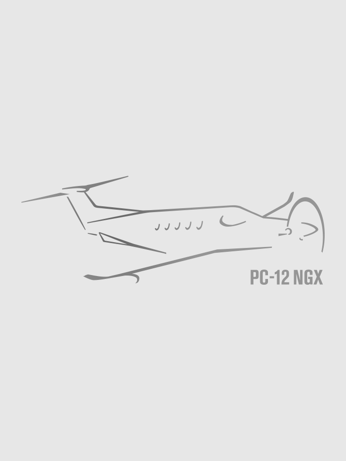 Pilatus PC-12 Autokleber klein