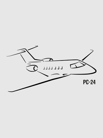 Pilatus PC-24 Autokleber klein