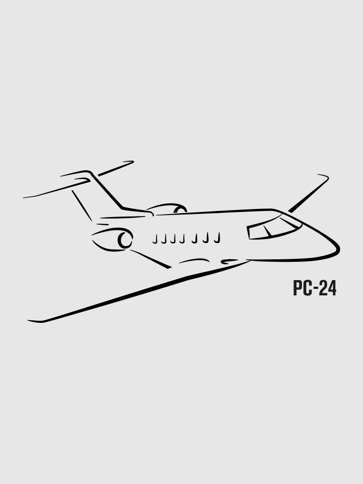 Pilatus PC-24 Autokleber gross