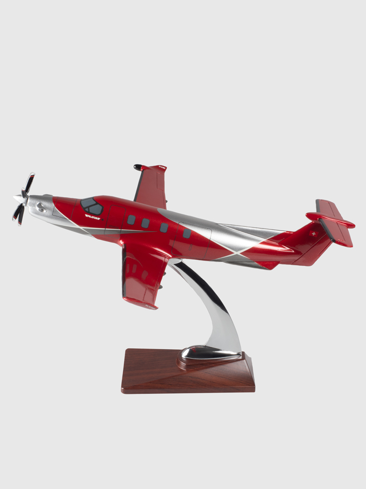 Model aircraft PC-12 NGX, red