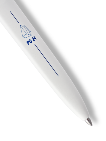 PC-24 Ballpoint Crew Pen - White