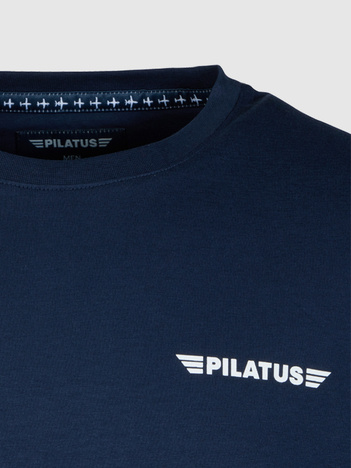 Pilatus T-Shirt blau für Herren