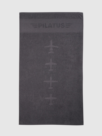 Pilatus Badetuch grau