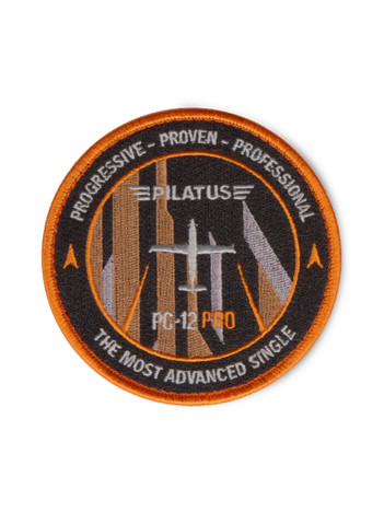 PC-12 PRO Pilot Patch (orange)