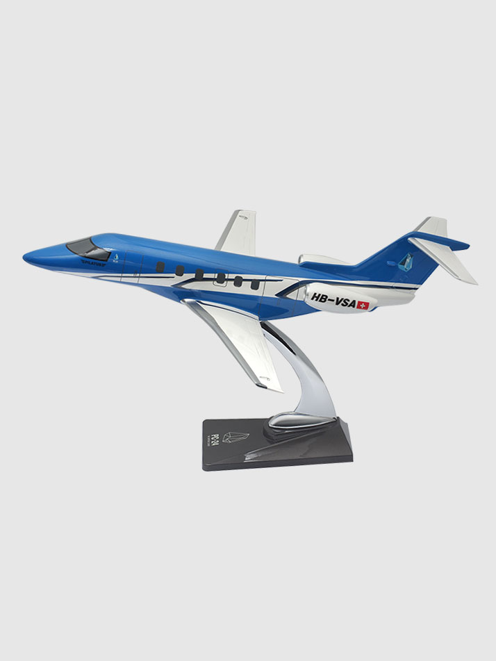 Flugzeugmodell PC-24 Crystal weiss/blau