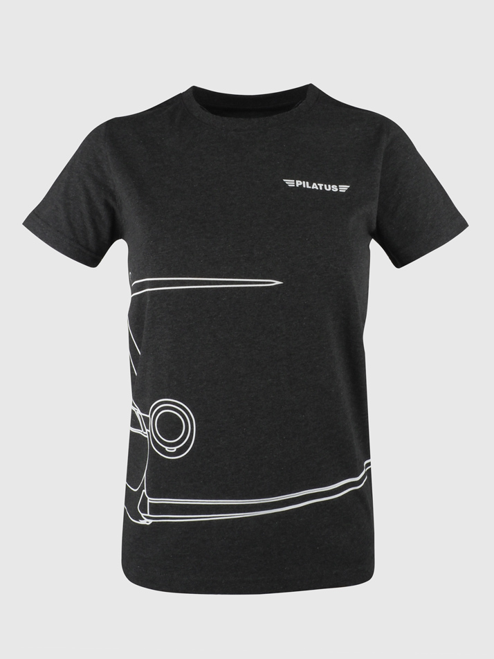 Pilatus T-shirt anthracite for ladies
